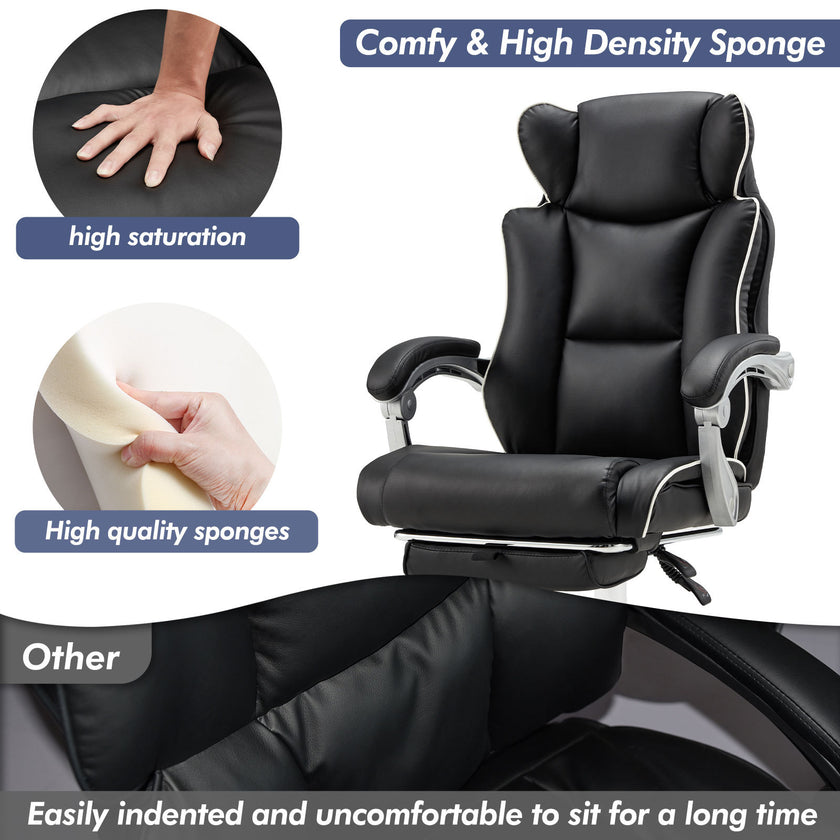 Office Desk Chair With Foot Rest Tall And Big 300LB