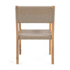 Outdoor Dining Chairs Set Of 2, Light Teak Acacia Wood Frame And Multi Light Brown PE Wicker, Ideal For Patios, Gardens