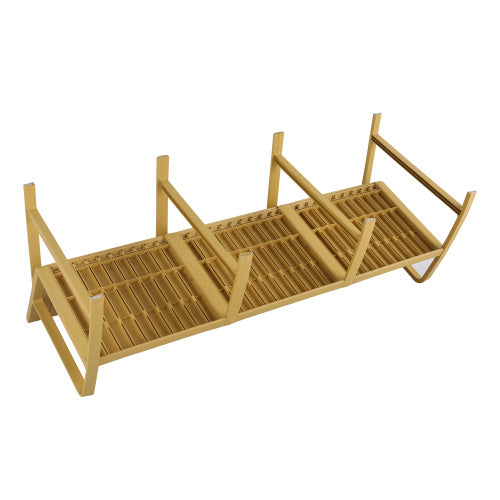 1-Piece Indoor Outdoor Furniture 3-Seater Sofa Waterproof PP Material - Easy Assembly Patio Conversation Set