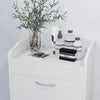 31  Tilt Out Laundry Hamper, Free Standing Bathroom Storage Cabinet  Home Organizer, White