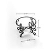 3 Piece Tempered Glass Surface Coffee Table Set, Decor Coffee Table Round End Side Table With Sturdy Construction For Living Room Rustic Black