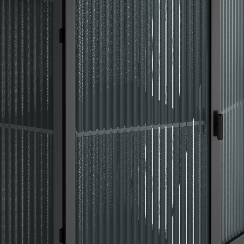 22.25 Floor Corner Cabinet With Glass Door   Shelves For Bathroom, Living Room