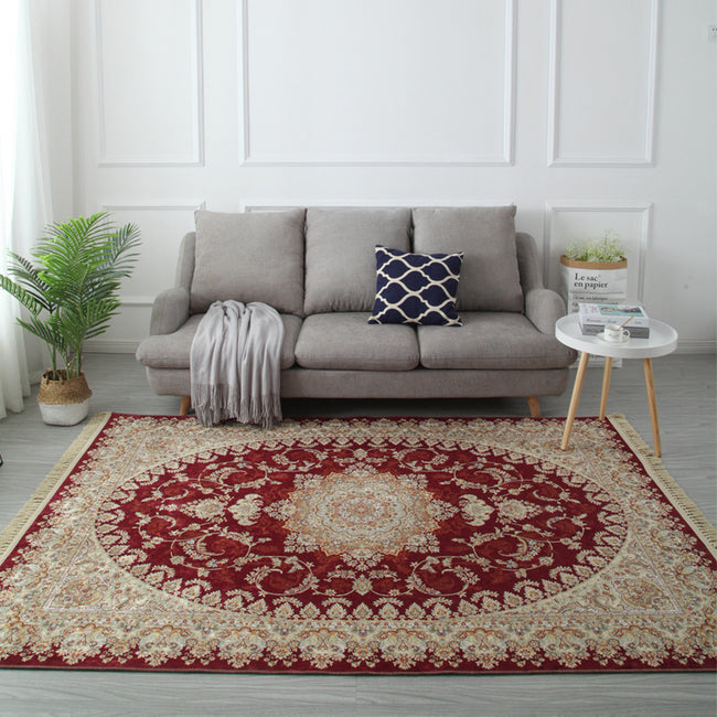Persian Ethnic Style Retro Living Room Carpet Bedroom Bedside Household Tapestries Wholesale European Tassel Floor Mats Custom