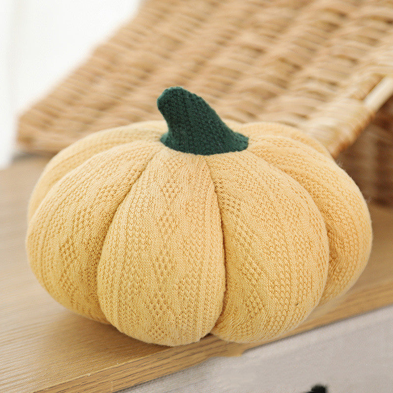 Pumpkin Round Silk Plush Pillow