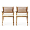 2-piece Set Of Wooden Dining Chairs