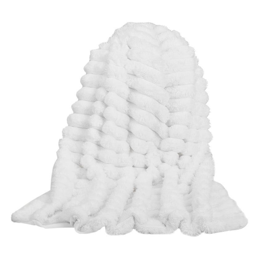 Soft Throw Blanket 50 X 60 Inches 1270 X 1524 Mm Faux Fur Cozy Bed Blanket