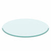 36 Round Tempered Glass Table Top 1 2  Thick Beveled Polished Edge