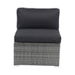 7-Piece Patio Set W Retractable Canopy   Wicker Rattan Sectional Sofa