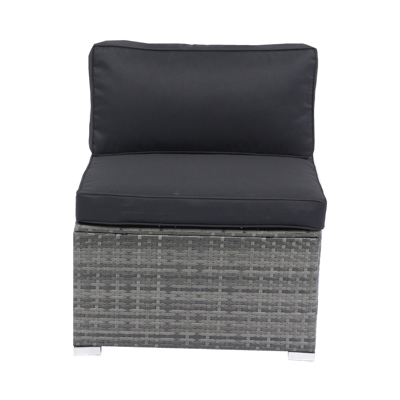7-Piece Patio Set W Retractable Canopy   Wicker Rattan Sectional Sofa