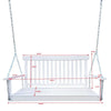 Wooden Bench Swing With Chain