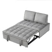 Convertible Sleeping Sofa Bed, Modern Velvet Fabric Double Seat Sofa Bed, Sleeping Sofa Bed With 2 Backs And Detachable Backs, Backs, Suitable For Living Room Bedroom,Grey