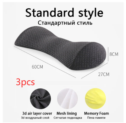 Pregnant Woman Sleeping On Bed To Support Lumbar Cushion