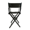 Casual Home Director's Chair Black Frame Canvas, Foldable, 2pcs - Adult Size
