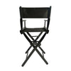 Casual Home Director's Chair Black Frame Canvas, Foldable, 2pcs - Adult Size