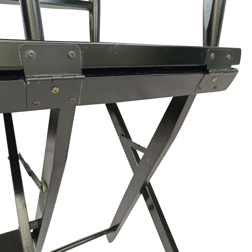 Casual Home Director's Chair Black Frame Canvas, Foldable, 2pcs - Adult Size