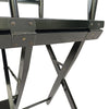 Casual Home Director's Chair Black Frame Canvas, Foldable, 2pcs - Adult Size
