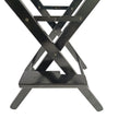Casual Home Director's Chair Black Frame Canvas, Foldable, 2pcs - Adult Size