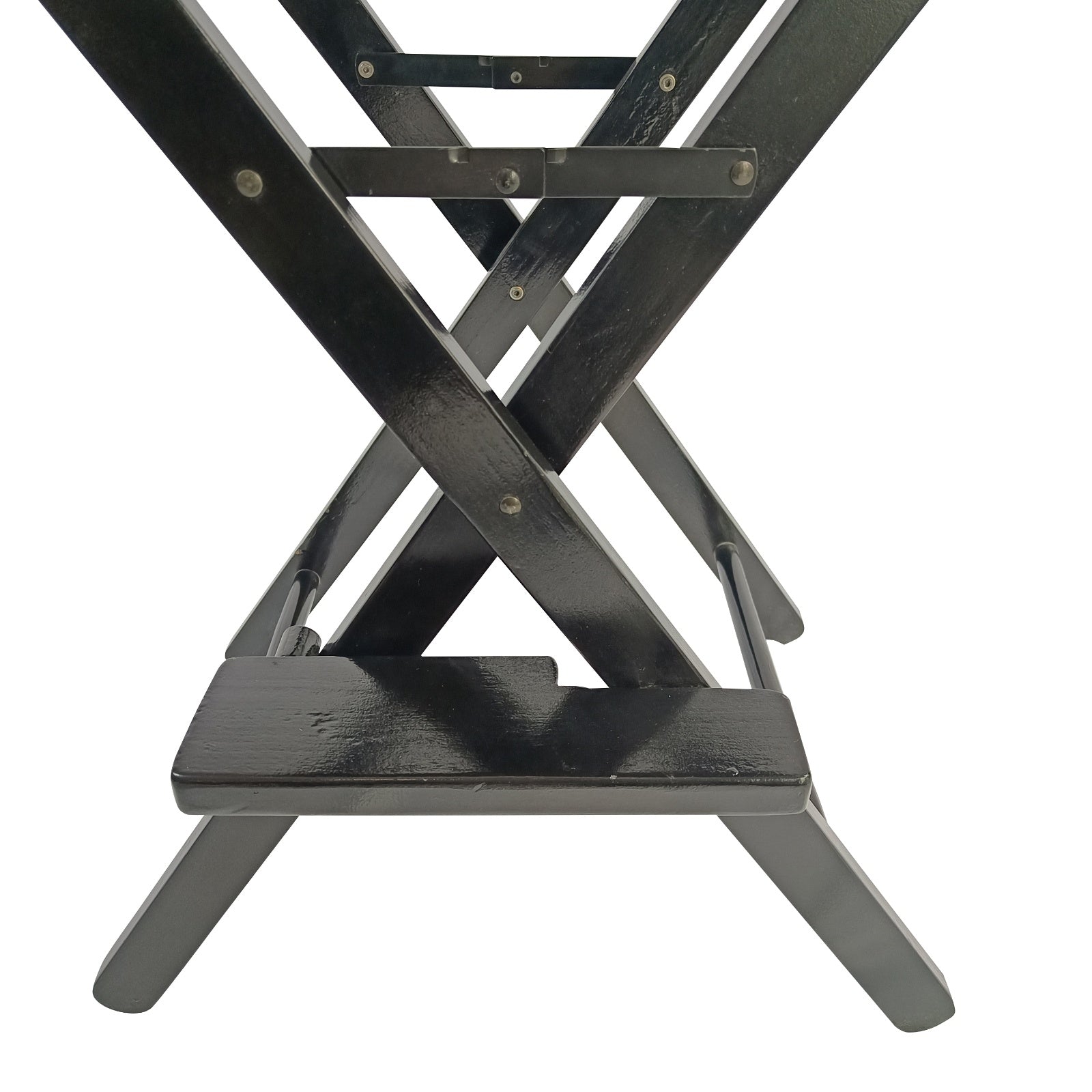 Casual Home Director's Chair Black Frame Canvas, Foldable, 2pcs - Adult Size