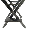 Casual Home Director's Chair Black Frame Canvas, Foldable, 2pcs - Adult Size