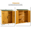 56L X 19.5W X 64H In Outdoor Storage Shed With Lockable Door,Wooden Tool Storage Shed With Detachable Shelves And Pitch Roof