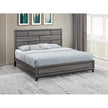 Glasgow G04305A-QB Queen Bed Mattress Not Included, Gray