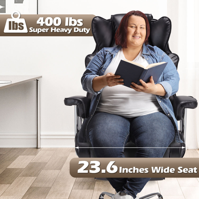 400LB Big And Tall Office Chair Black