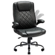 Leather Executive Office Chair With Arm & Rocking Function