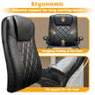 Leather Executive Office Chair With Arm & Rocking Function