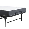 Twin Folding Bed With Memory Foam Mattress, Portable Foldable Extra Bed, Rollaway Bed For Guests, And Sturdy Metal Frame