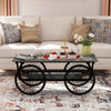 Modern Style Coffee Table Rectangle Coffee Table End Side Table Retro Design Coffee