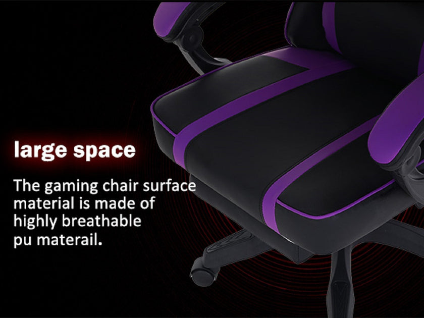 Ergonomic Gaming Chair For Adults, Adjustable Lumbar Backrest Office Chair