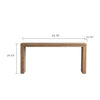 Console Table With Solid Wood For Living Room, Long Sofa Table Behind Couch, Retro Narrow Entryway Table For Hallway Foyer