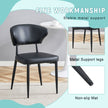 Black Minimalist Ergonomic Dining Chair, With A Curved Backrest For Comfortable Design,Unlocking A Comfortable And Minimalist New Sitting Posture. A Pack Of 4.Available In Black And White.