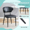 Black Minimalist Ergonomic Dining Chair, With A Curved Backrest For Comfortable Design,Unlocking A Comfortable And Minimalist New Sitting Posture. A Pack Of 4.Available In Black And White.