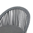 Set Of 2  26.7 Modern Gray Wicker Lounge Chair With Rattan And Iron Frame, Featuring A Stylish Round Design, Perfect For Living Room, Patio, Or Balcony Relaxation