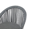 Set Of 2  26.7 Modern Gray Wicker Lounge Chair With Rattan And Iron Frame, Featuring A Stylish Round Design, Perfect For Living Room, Patio, Or Balcony Relaxation