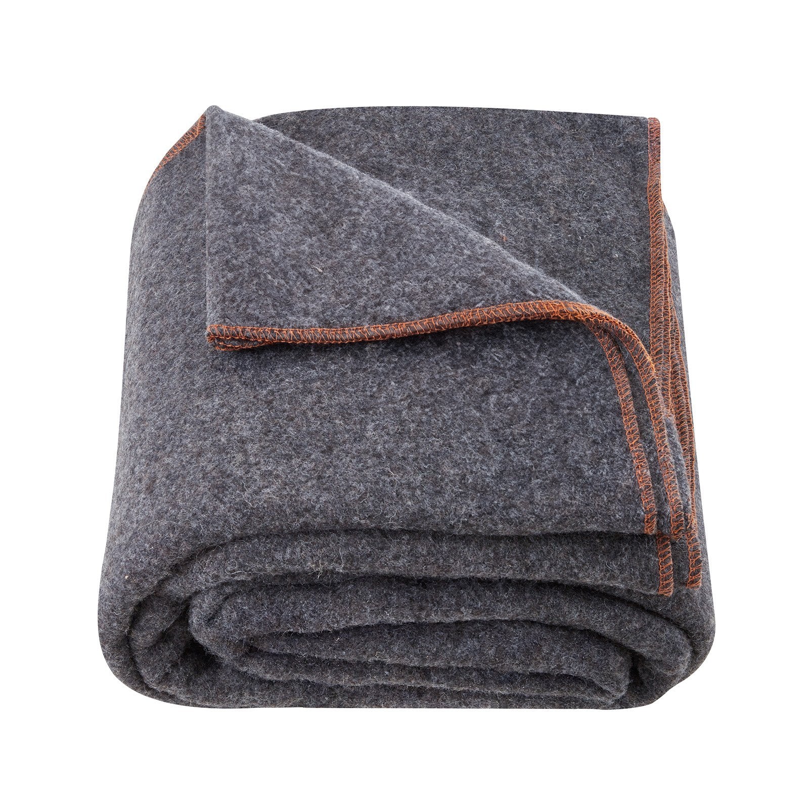 Wool Camping Blanket 64X 88 Warm For Camping Hiking Travel Light Grey