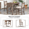 TOPMAX 3-Piece Wood Counter Height Dining Set With 2 Upholstered Chairs