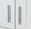 Modern Kitchen Pantry Cabinet Storage With With 4 Doors, Drawer And 3 Adjustable Shelves For Dining Room, White