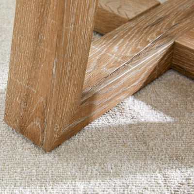 Modern And Practical Round Table. Made Of Clear Tempered Glass Top And Wood-coloured MDF Material. Suitable For Living Rooms And Bedrooms