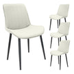 Leather Dining Chair With Metal Legs