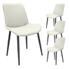 Leather Dining Chair With Metal Legs