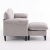 Convertible Combination Sofa Sofa L-Shaped Sofa With Footstools With Storage, Beige Sofa For Living Room  Living Room Bedroom Office Small Space 3-Seater Combination Sofa Beige