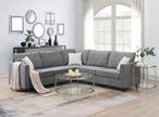 New 91 91  Modern L-Shape Sectional Sofa  Upholstered Living Room Couch