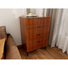 Wooden Chest Of Drawers - Spacious Storage Organizer For Bedroom Or Living Room, Modern Design With Multiple Compartments, Brown