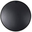 32 Inch Black Metal Framed Round Bathrrom Mirror For Wall.
