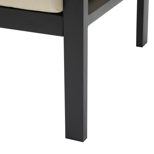 27.7 Modern Outdoor Lounge Chair With Aluminum Frame, Weather-Resistant Cushions, Sleek Design, Perfect For Patio, Garden, Or Balcony