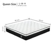 12 Inch Hybrid Mattress Individual Pocket Spring Memory Foam Cool Knitted Cover CertiPUR-US Black
