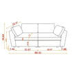 Modular Sofa Whiten Chenille Fabric, Simple And Grand, The Seat And Back Is Very Soft. This Is Also A KNOCK DOWN Sofa