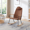 Modern Rocking Chair Comfortable Side Chair For Nursery, Bedroom, Living Room